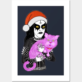 Christmas Metal Head Posters and Art